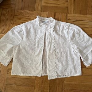 Vintage White Eyelet Top